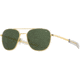 AO Original Pilot Sunglasses, Gold Frame, 52 mm Calobar Green SkyMaster Glass Lenses, Bayonet Temple, Polarized, 738921549277