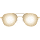 AO Original Pilot Sunglasses, Gold Frame, 55 mm SunFlash Gold Mirror AOLite Nylon Lenses, Bayonet Temple, Polarized, 738921564577