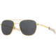 AO Original Pilot Sunglasses, Gold Frame, 52 mm True Color Gray SkyMaster Glass Lenses, Bayonet Temple,OP-152BTCLGYG