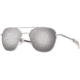 AO Original Pilot Sunglasses, Silver Frame, 57 mm SunFlash Silver Mirror SkyMaster Glass Lenses, Bayonet Temple,738921564706