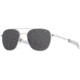 AO Original Pilot Sunglasses, Silver Frame, 52 mm True Color Gray SkyMaster Glass Lenses, Bayonet Temple,738921549802