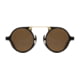 AO Oxford Sunglasses Black Tortoise Gold Frame Cosmetan Brown AOLite Nylon Lenses Polarized 44-24-145 B45