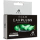 AXIL Foam Ear Plugs - 20 Pair Travel Pack w/Key Chain Holder Green Small