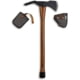 Barebones Woodsman Pulaski Axe 24in Overall 12in 1055HC Steel Axe Head w/ 3.75in Cutting Edge Oiled Beech Wood Handle
