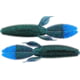 Bass Assassin BANG Lures Skunk Ape 4.25in 7 per Pack Junebug/Blue Glitter Tail 4.25