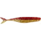 Bass Assassin Walleye Assassin Split Tail Shad 4in 10 per Pack Red/Gold Shiner 4