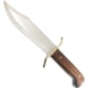 Bear and Son Knives Gold Rush Bowie Fixed Blade Knife 7.38in Sandvik 12C27M Stainless Steel Bowie Cocobola Wood Handle w/ Leather Sheath CB00 3/4