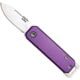 Bear and Son Knives Slip Joint Folding Knife 1.5in High Carbon Stainless Steel Drop Point Aluminum Handle Purple