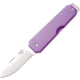 Bear and Son Knives Slip Joint Folding Knife w/ Clip 2.38in High Carbon Stainless Steel Drop Point Aluminum Handle Purple
