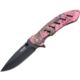 Bear & Son Cutlery Brisk 1.0 4 1/16 Realtree Xtra Colors Pink Camo Frame Lock Folder