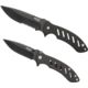 Bear & Son Cutlery Brisk 1.0 Comb Set 4 1/16 Black Folder & 9 3/4 Black Fixed Blade
