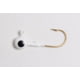 Betts Spin Jighead 1/32 oz White/Black Eye 10/Pack