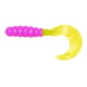Big Bite Baits Fat Grub Curl Tail Grub 10 2in Bubblegum Chartreuse