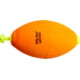 Billy Bay Hi Viz Aggravator Rattle Float Weighted Snap On Oval 2-1/2in Orange 2Pk