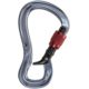 Black Diamond Gridlock Screwgate Carabiner-Dark Gray/Red