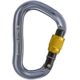 Black Diamond VaporLock Screwgate Carabiner-Dark Gray/Yellow