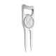 Blue Tees Golf Divot Repair Tool Silver