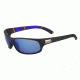 Bolle Anaconda Sunglasses, Matte Black/Stripes Frame, Offshore Blue Oleo AR Lens, Polarized, 11917