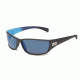 Bolle Python Sunglasses, Matte Black/BlueFrame, Polarized GB-10 Oleo AF Lens, 11693