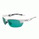 Bolle Bolt S Sunglasses, Shiny White Frame, CompetiVision Gun Oleo AF Lens, 12012