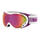 Bolle Duchess Ski/Snowboard Goggles,White and Blue Frame,Rose Gold Lens 21136
