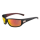 Bolle Python Sunglasses,Matte Smoke/Red Frame,TNS Fire Rectangle Lens 12125