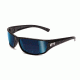 Bolle Python Sunglasses, Shiny Black Frame, Polarized Offshore Blue Lens, 11333