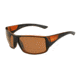 Bolle Tigersnake Sunglasses,Shiny Black/Matte Brown Frame,Sandstone Gun Oleo AF Lens,Polarized,11929
