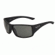 Bolle Tigersnake Sunglasses, Polarized Shiny Black Frame, TNS Oleo AF Lens, 11927