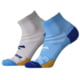 Brooks Ghost Lite Quarter 2 Pack Sock Blue/Peacoat & Light Grey/Blue L