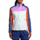 Brooks High Point Waterproof Jacket - Women's Lt Slate/Bright Orange/Aegean Large