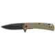 Browning Buckmark Slim Folding Knife 2.75in D2 High Carbon Steel Drop Point Sage Polymer Handle N