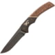 Browning Hunter Fixed Blade Knife - Box 3.5in 440-C Drop Point Wood Handle Split Grain Leather