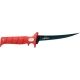 Bubba Blade Tapered Flex Fixed Blade Knife 7in Stainless Steel Red Handle