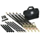 Bulldog Winch Ratcheting Tie-Down Strap Set 17Pc Black