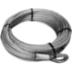 Bulldog Winch Wire Rope for 15001 5/32in x 50ft - includes Hook Silver