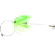 C&H Lures King Buster Kingfish Pro-Rig Two #4 4x Treble Hooks Camo Brown Wire 3 ft 1/8oz Fluorescent Green/Chartreuse Skirt Camo Brown Wire