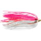 C&H Lures King Buster Kingfish Pro-Rig Two #4 4x Treble Hooks Camo Brown Wire 3 ft 1/8oz Pink/White Skirt