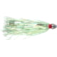 C&H Lures Pearl Baby Trolling Lure 1/8 oz Head Chartreuse Tinsel Skirt 2.5 in