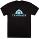 CampSaver Logo T-Shirt - Men's Black/Teal Logo 2XL CS-Logo-Tee-M-BLK/TEAL-2XL