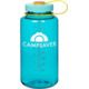 CampSaver Nalgene Wide Mouth Bottle 32oz Cerulean Bottle Seaside/Tahitian Palm/Pumkin Cap W