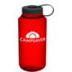 CampSaver Nalgene Wide Mouth Bottle 32oz Ruby Red Bottle Black Cap White Logo