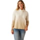 Carve Designs Bodie Funnel Neck - Women's Lt. Khaki Ombre Small