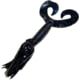 Chompers Skirted Grub Double Tail Grub 1 4in Black/Blue Flake