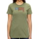 Christensen Arms Flag Silhouette SS Tee - Womens Light Olive M