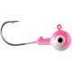 CHUBBS Two-Tone Colors Round Jigs 1/4oz #1/0 Hook Size 10-Pack Pink/White