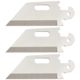 Cold Steel Click N Cut Replacement Blade 3 Pack of 2.5in Utility Plain Edge Blades