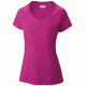 Saturday Trail Short Sleeve Knit Shirt - Womens-Haute Pink-Large
