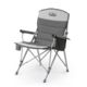 Core Equipment Padded Hard Arm Chair Gray 25 X 35.5 X 35 In