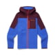 Cotopaxi Abrazo Hooded Full-Zip Fleece Jacket - Mens, Wine/Blue Violet, Extra Small, DRFZ-F23-WIBV-M-XS